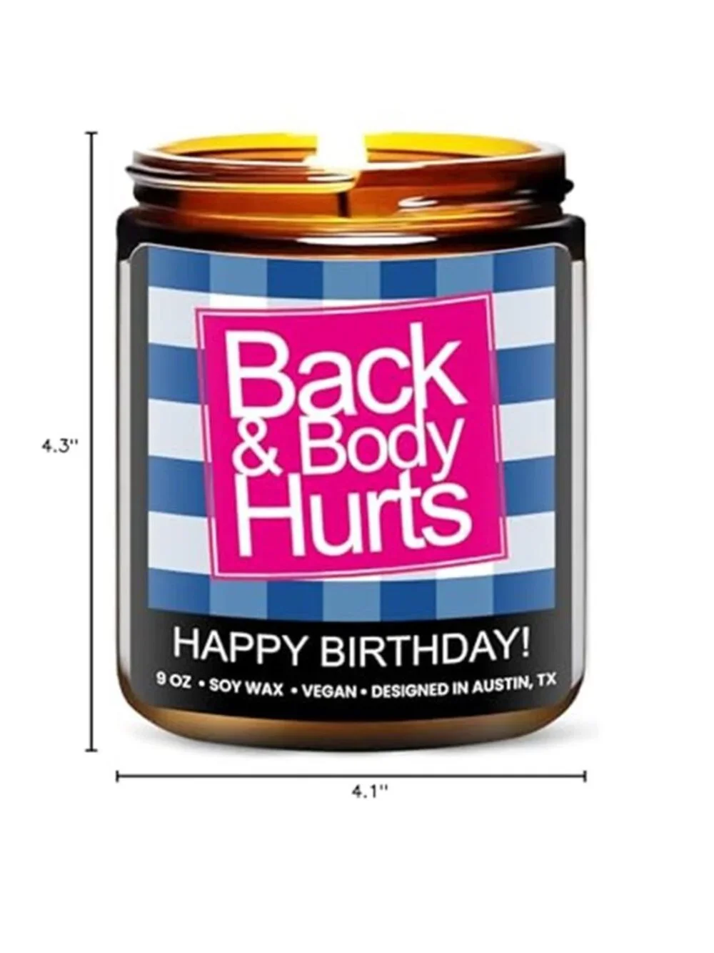Funny Happy Birthday Candle, Unique Happy Birthday Gifts for Women and Men, Fun